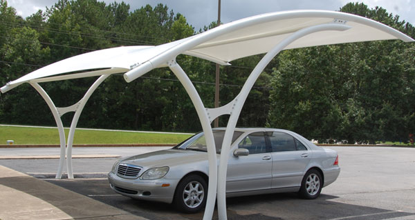 Tensile Membranes Structures for Car Parking Shades